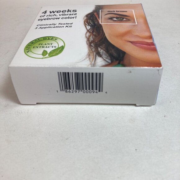 Godefroy Instant Eyebrow Tint Dark Brown Gel Colorant  Application Kit - Picture 3 of 5